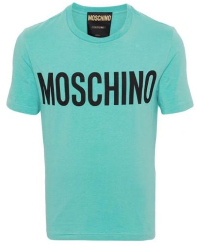 Moschino Stylishe t-shirts für männer und frauen - Blau