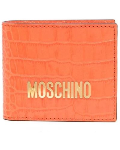 Moschino Krokodilleder geldbörse - Orange