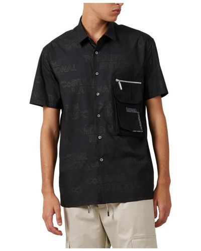 CoSTUME NATIONAL Short Sleeve Shirts - Black