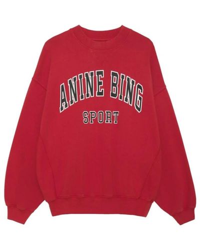 Anine Bing Sweatshirts - Rojo