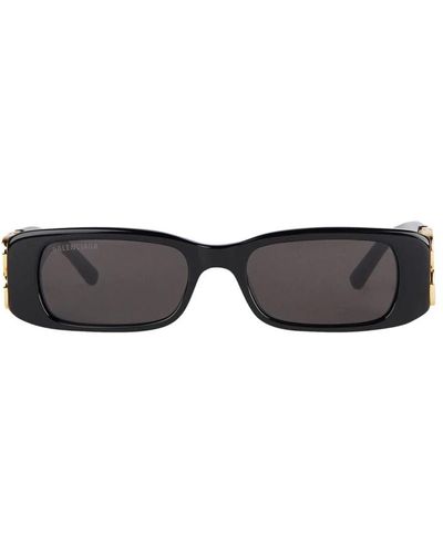Balenciaga Quadratische sonnenbrille für frauen und männer - Schwarz