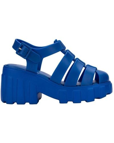 Melissa Cinturino tacco plateau punta arrotondata sandali - Blu