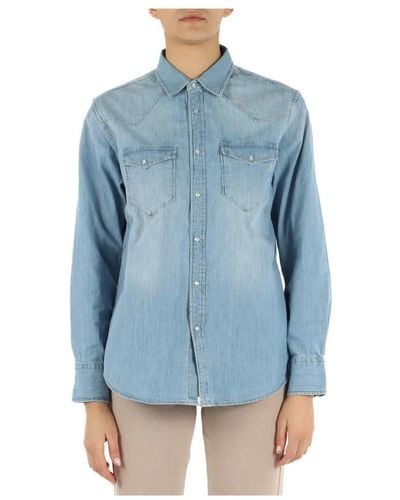 Replay Denim Shirts - Blue