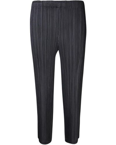 Issey Miyake Slim-Fit Trousers - Grey