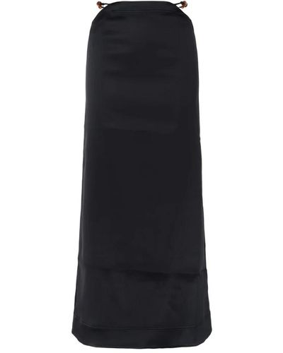 Ganni Maxi Skirts - Black