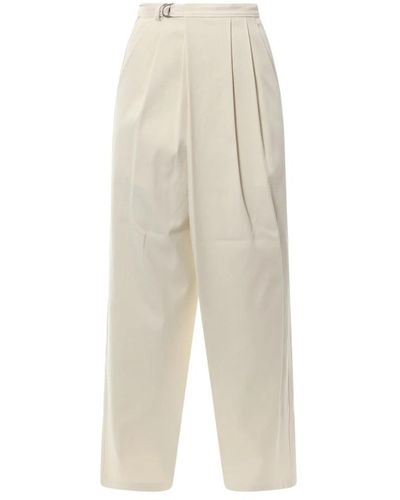 LE17SEPTEMBRE Wide Trousers - White
