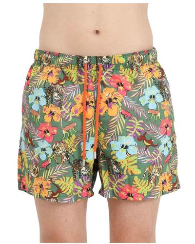 Gallo Jungle print strand shorts - Mehrfarbig