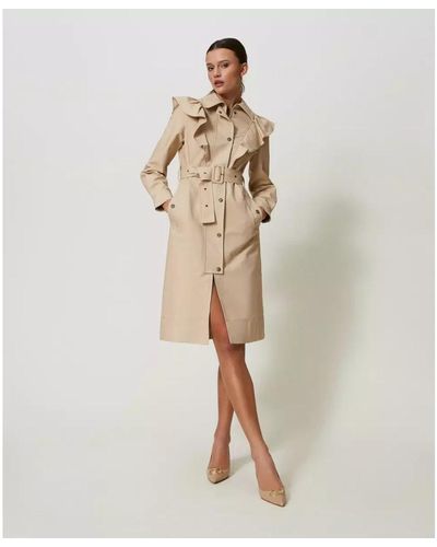 Twin Set Coats > trench coats - Neutre