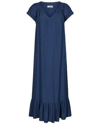co'couture Robes longues - Bleu