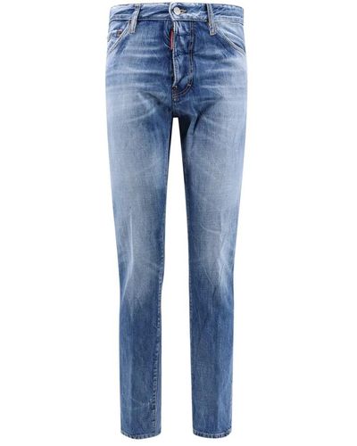 DSquared² Blaue jeans wascheffekt italien