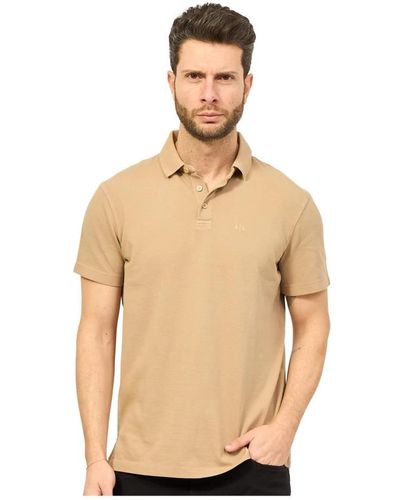 Armani Exchange Polo Shirts - Natural