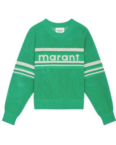Isabel Marant Arwen sweatshirt weiches material logo vorne isabel marant étoile - Grün
