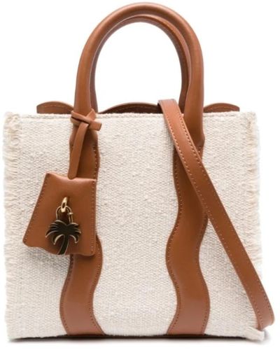 Palm Angels Mini palm beach handtasche - stilvoll und kompakt - Braun
