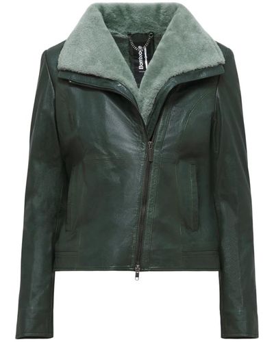 Bomboogie Anki chaqueta de cuero - Verde