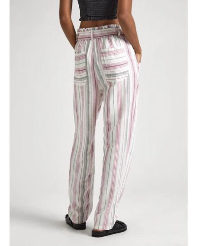Pepe Jeans Straight trousers - Weiß