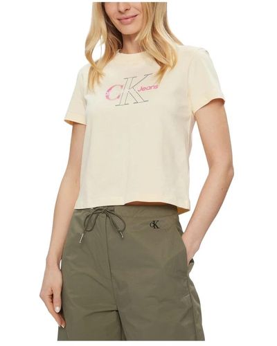Calvin Klein T-Shirts - Natural