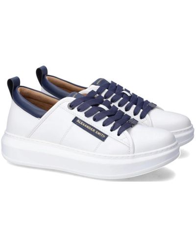 Alexander Smith Eco sneakers bianco blu