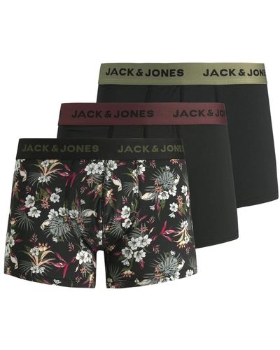 Jack & Jones Tropische trunks 3er pack boxershorts - Grün