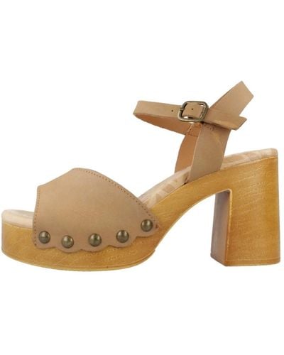 MTNG Elegant high heel sandals - Marrón