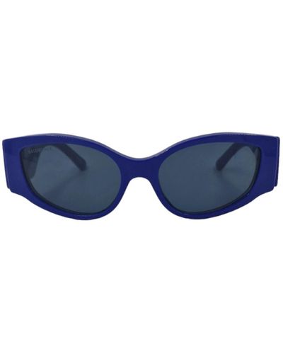 Balenciaga Übertriebene schmetterling sonnenbrille - Blau