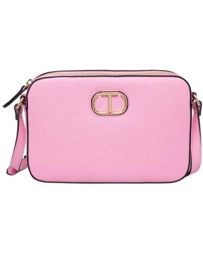 Twin Set Cross Body Bags - Pink