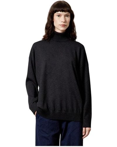 Massimo Alba Kiki suéter de cuello alto holgado - Negro