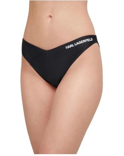 Karl Lagerfeld Costume v-shape bikini bottoms - Nero