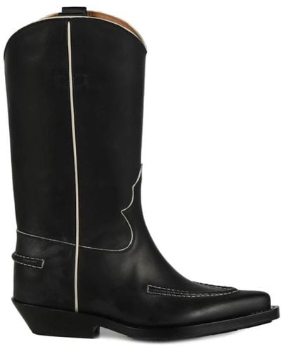 Chloé Cowboy Boots - Black