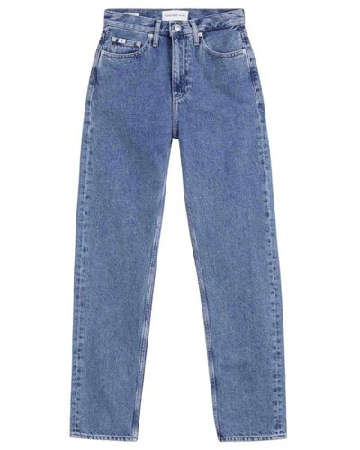 Calvin Klein Jeans a vita alta eco-sostenibili - Blu