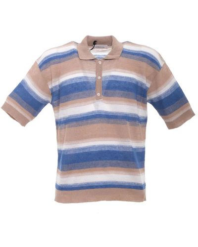 ATOMOFACTORY Polo Shirts - Blue