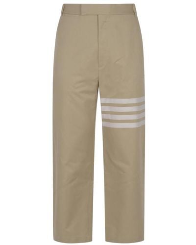 Thom Browne Cropped Trousers - Natural