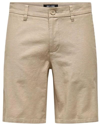 Only & Sons Casual Shorts - Natural