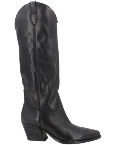 Lemarè Cowboy Boots - Black