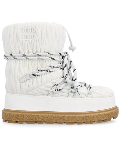 Miu Miu Winter Boots - White