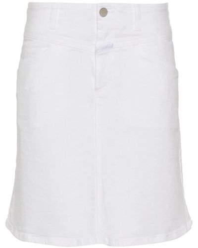 Closed Short Skirts - White
