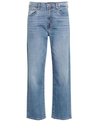 7 For All Mankind Straight Jeans - Blue