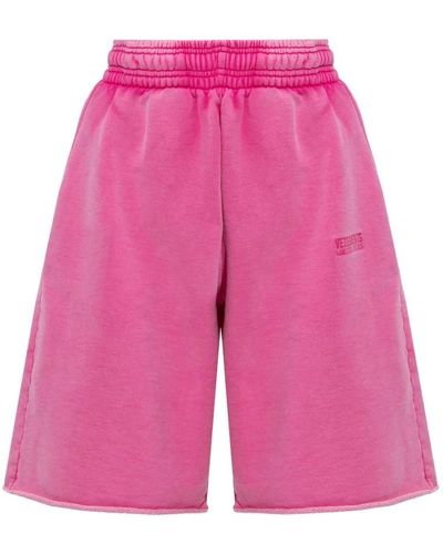 Vetements Shorts con logo - Rosa