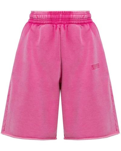 Vetements Shorts mit logo - Pink