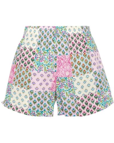 Mc2 Saint Barth Shorts con estampado floral y cintura elástica - Multicolor