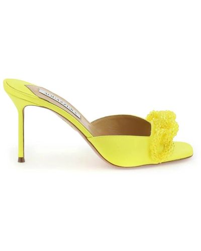 Aquazzura Elegant heeled mules - Gelb