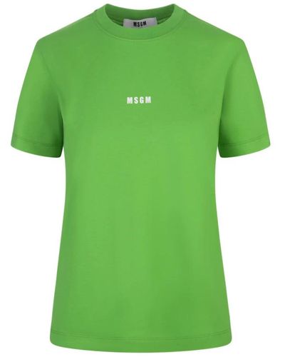 MSGM T-Shirts - Green