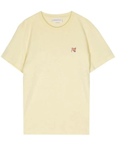 Maison Kitsuné Tops > t-shirts - Jaune