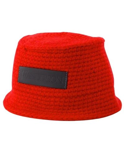 JW Anderson Hut Bob aus synthetischem Leder - Rot