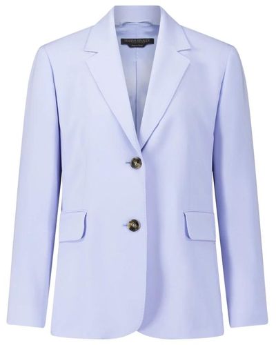 Marina Rinaldi Clásico blazer de triacetato - Azul