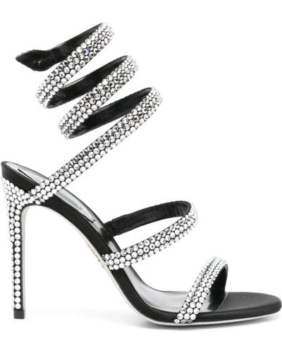 Rene Caovilla High Heel Sandals - Black