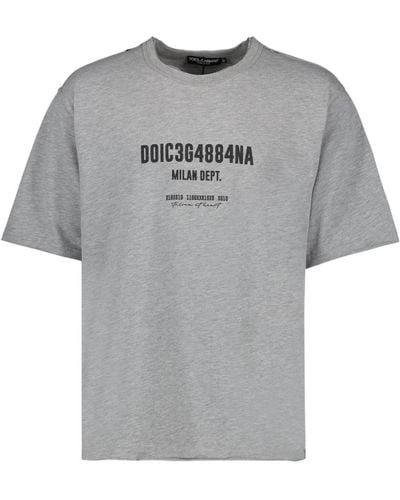 Dolce & Gabbana Logo print oversized t-shirt - Grau