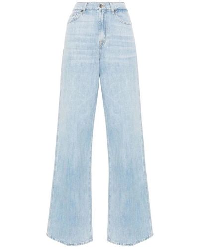 7 For All Mankind Wide Jeans - Blue