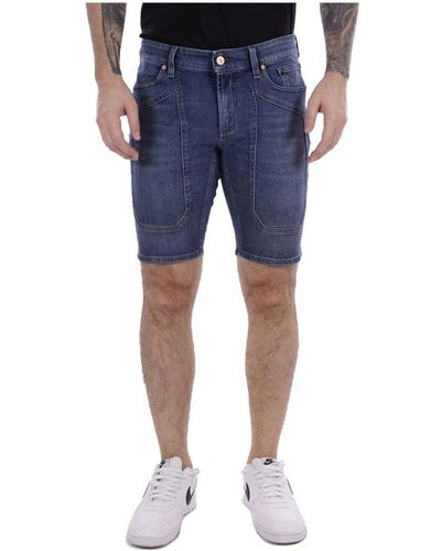 Jeckerson Denim Shorts - Blue