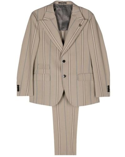 Gabriele Pasini Single Breasted Suits - Brown