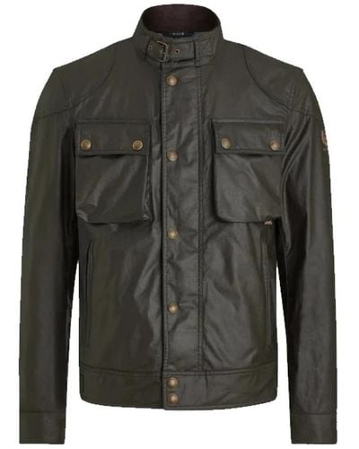 Belstaff Leather Jackets - Green